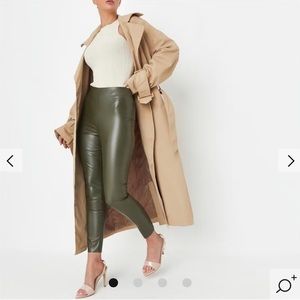 Missguided black leather pants